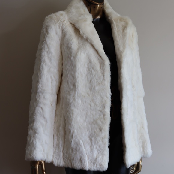 Natural Vintage Ferraro Rabbit Fur Blazer - Picture 3 of 3